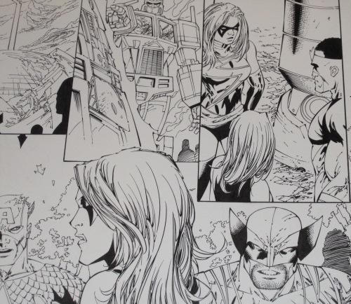 New Avengers / Transformers Issue 3 page 20 Wolverine Ms.Marvel